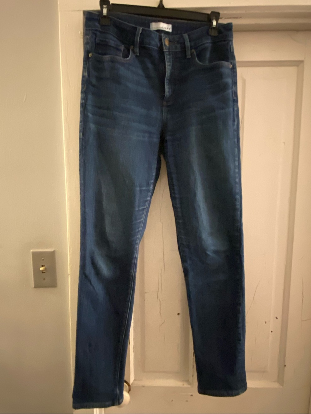 LOFT Women's Dark Indigo Skinny Jeans